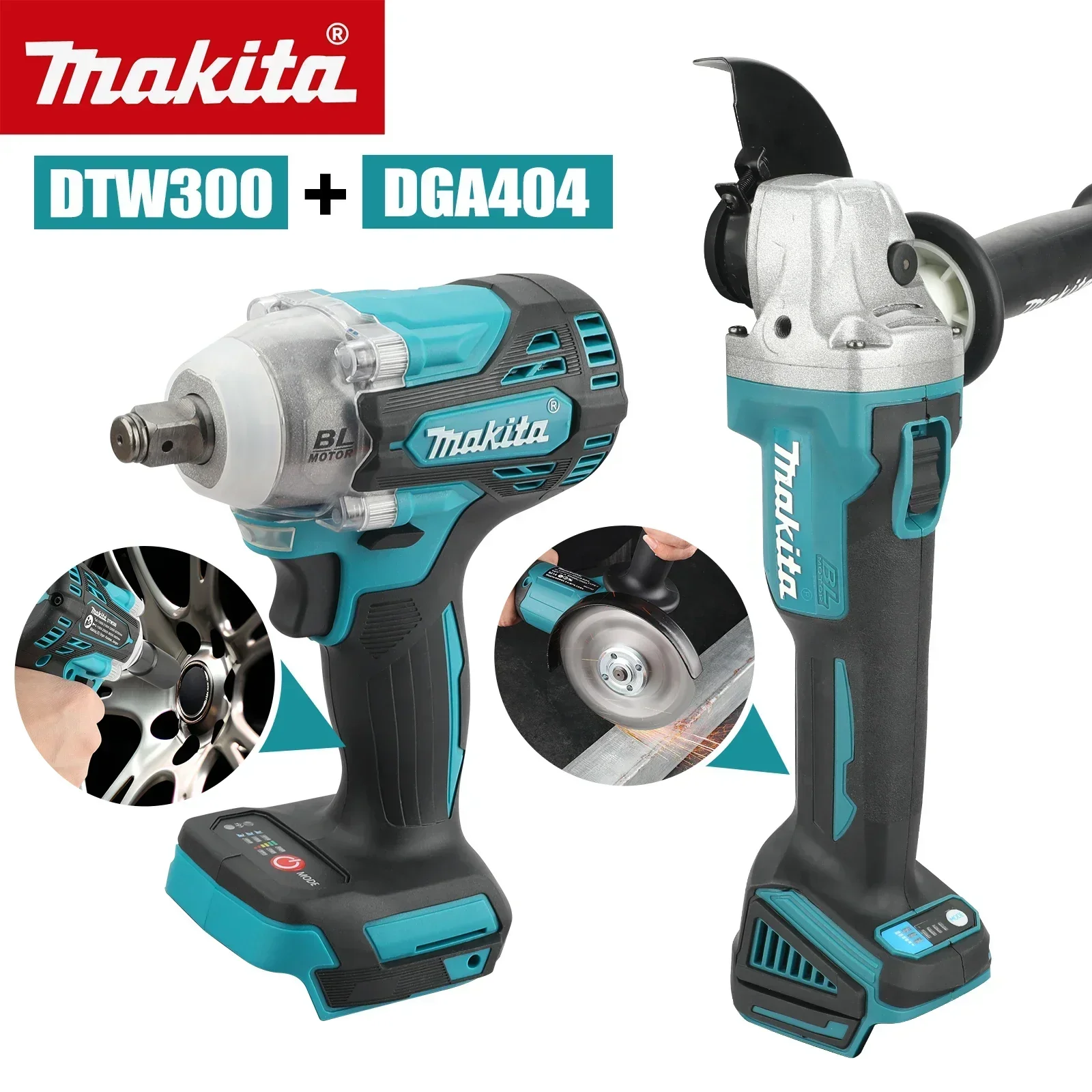 Makita Drill Dtw300 - Set Combo Cordless Makita DTW300 DGA404,